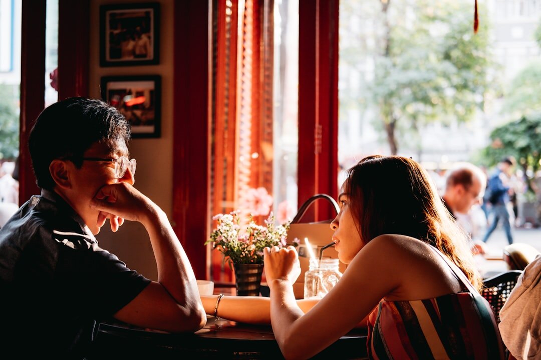 couple dining in restaurant