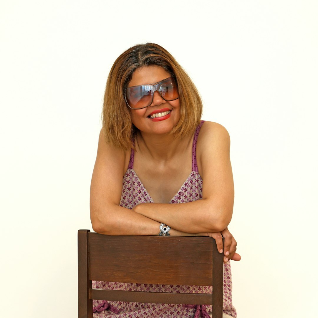 Portrait of a glamorous Latina actress smiling