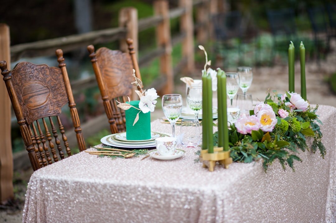 wedding reception dinner table
